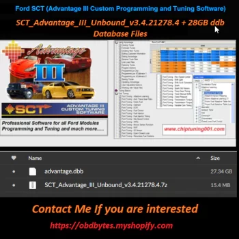 FORD SCT (Advantage III Custom Programming and Tuning Software)