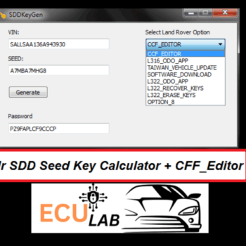 JLR SDD Software V 164.00.002 Full + SDD Seed Key Calc + CFF_Editor