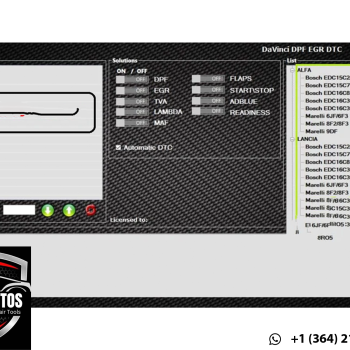 DaVinci Latest Version 10.28 – Advanced Automotive EGR, DPF, DTC, ADBLUE Remover Software