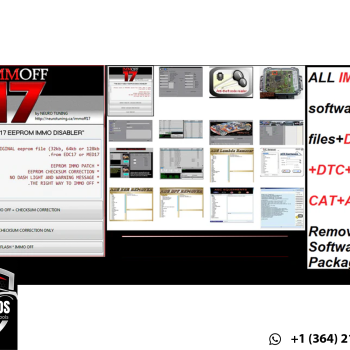 All-in-One IMMO OFF Software & ECU Remover Mega Package – DPF, EGR, DTC, Lambda, AdBlue Solutions