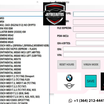 🚗 BMW DME v3.6 IMMO Tool 🔧
