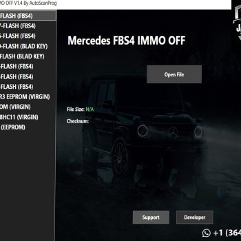 🔧 Mercedes FBS4 IMMO Tool V1.5 – Latest Update 2025!