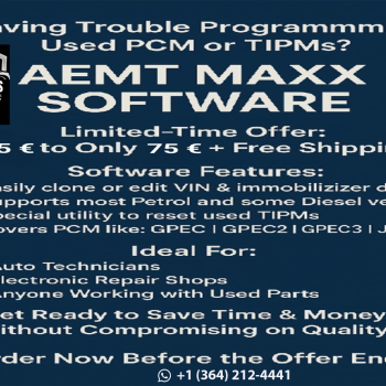 🚗 AEMT MAXX SOFTWARE – Advanced PCM & TIPM Reprogramming Tool