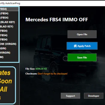Mercedes FBS4 IMMO OFF Tool V1.4 + MB ECU Renew & VIN Editor (Windows Software)