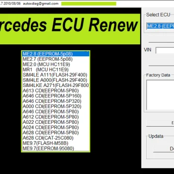 Mercedes FBS4 IMMO OFF Tool V1.4 + MB ECU Renew & VIN Editor (Windows Software)