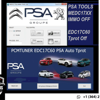 PSA IMMO OFF SOFTWARE – FOR BOSCH MED17 / EDC17 SERIES – FULL VERSION