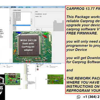 Upgrade Any Carprog Device to Run with Carprog Software V13.77 — Firmware FREE + Full Rework Package