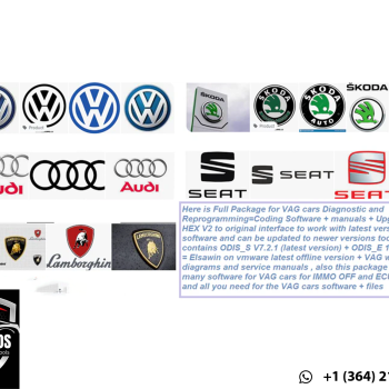 VAG Cars Diagnostic + Reprogramming + Coding Software & Manuals (Full Package)