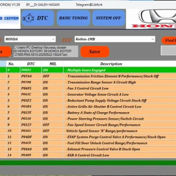 HONDA MULTI EDITOR V1.39