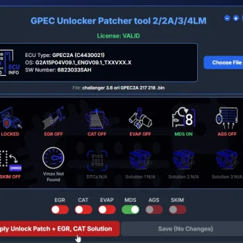 Software Tools for GPEC2/2A/3/4LM ECU’s to Perform OBD Unlock Patch