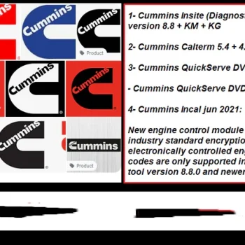 Cummins NEW Software Package (INSITES 9.01_2025 + Calterm 4.7 + Incal 13Disc)