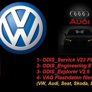 VAG Cars Diag + Prog Software Package (ODIS_S V23.01 + ODIS_E V17.01)+ up to date flashdaten files