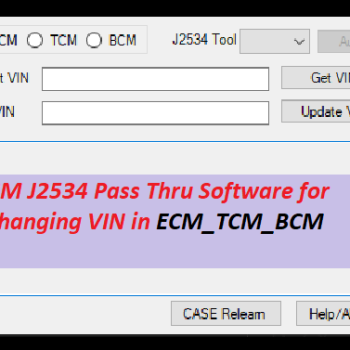GM VIN Change App (ELM327/J2534)