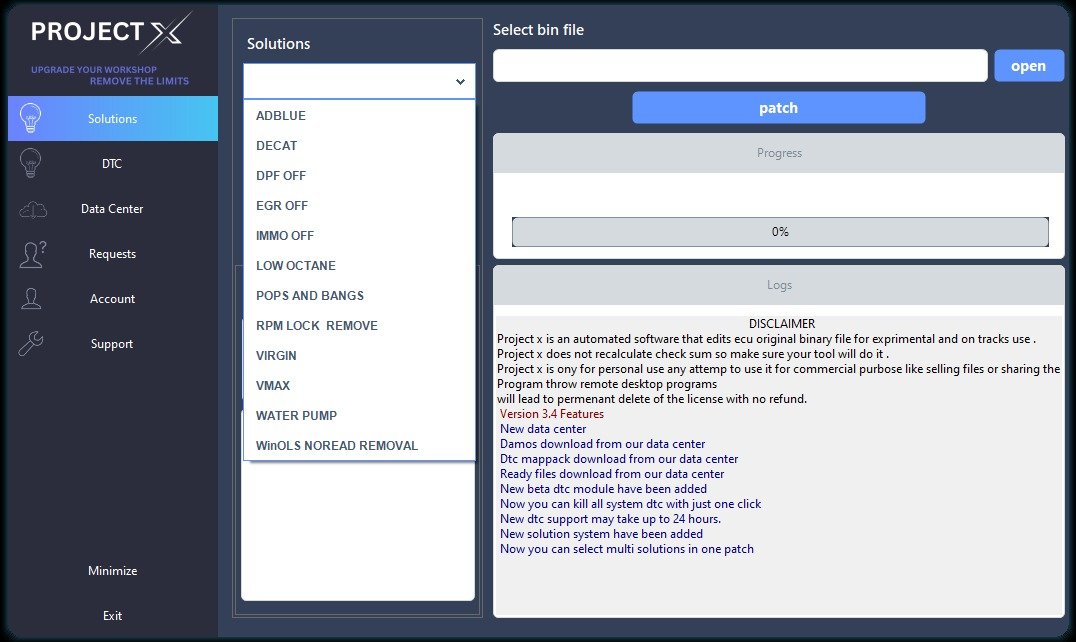 ProjectX 5.0 LATEST VERSION | DTC, DPF, EGR, ADBLUE, IMMO OFF β¦ - Image 3