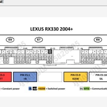 TOYOTA LEXUS ECU PINOUT