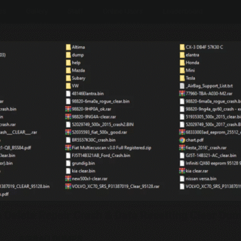 Airbag Programs SRS Software Delete Repair Crash & Data Resetting Clear Dumps