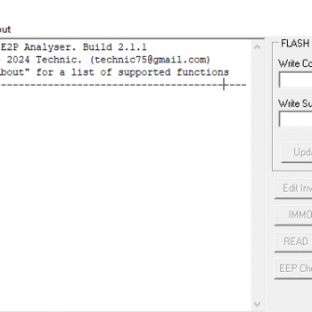 E2PA – The EEPROM/FLASH tool for Bosch Engine Management Units