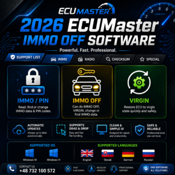 ECUMaster – Professional IMMO Solutions for Automotive Experts