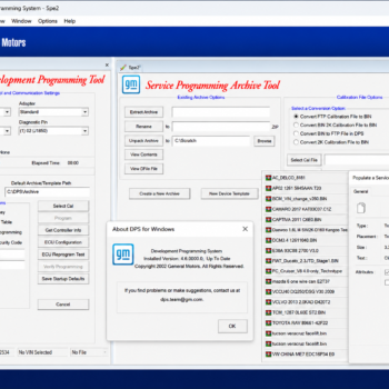 DPS GM SOFTWARE + FILES